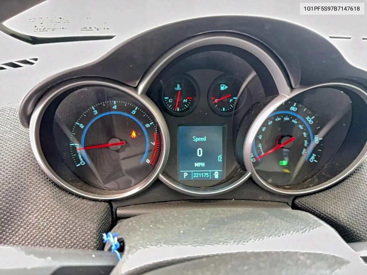 1G1PF5S97B7147618 2011 Chevrolet Cruze Lt