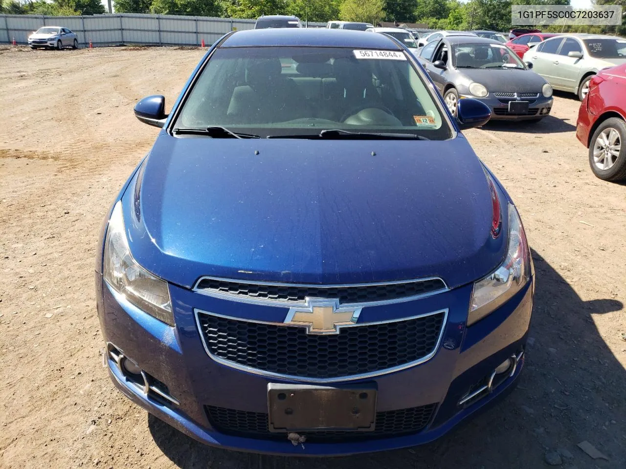 2012 Chevrolet Cruze Lt VIN: 1G1PF5SC0C7203637 Lot: 56714844