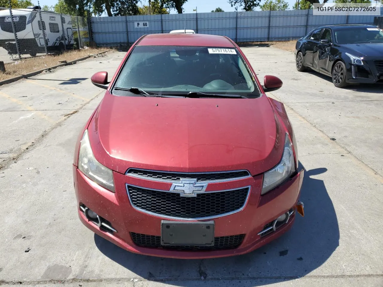 2012 Chevrolet Cruze Lt VIN: 1G1PF5SC2C7272605 Lot: 57971614