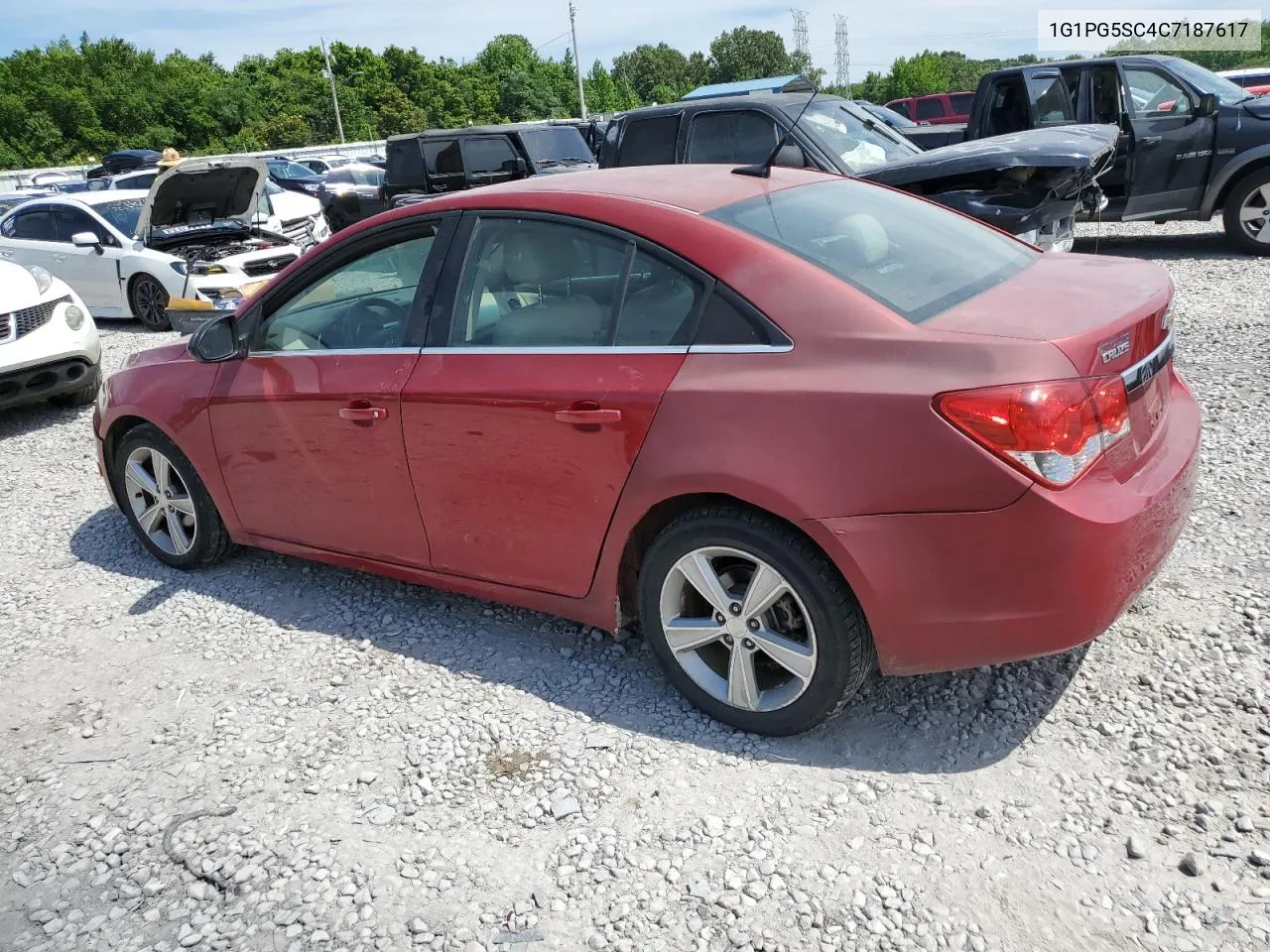 2012 Chevrolet Cruze Lt VIN: 1G1PG5SC4C7187617 Lot: 58792114