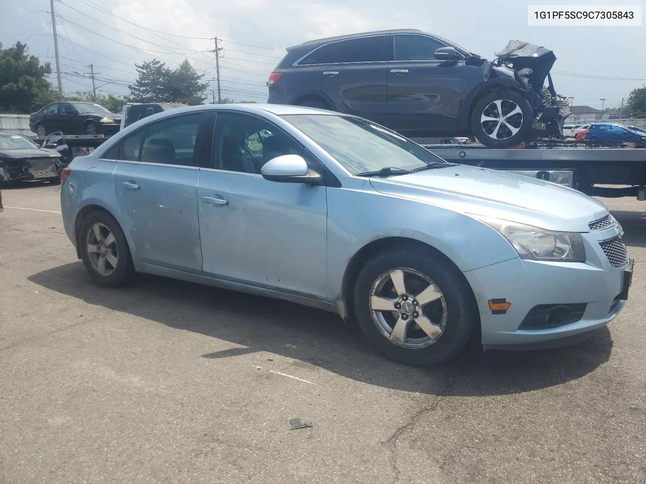 2012 Chevrolet Cruze Lt VIN: 1G1PF5SC9C7305843 Lot: 62790614