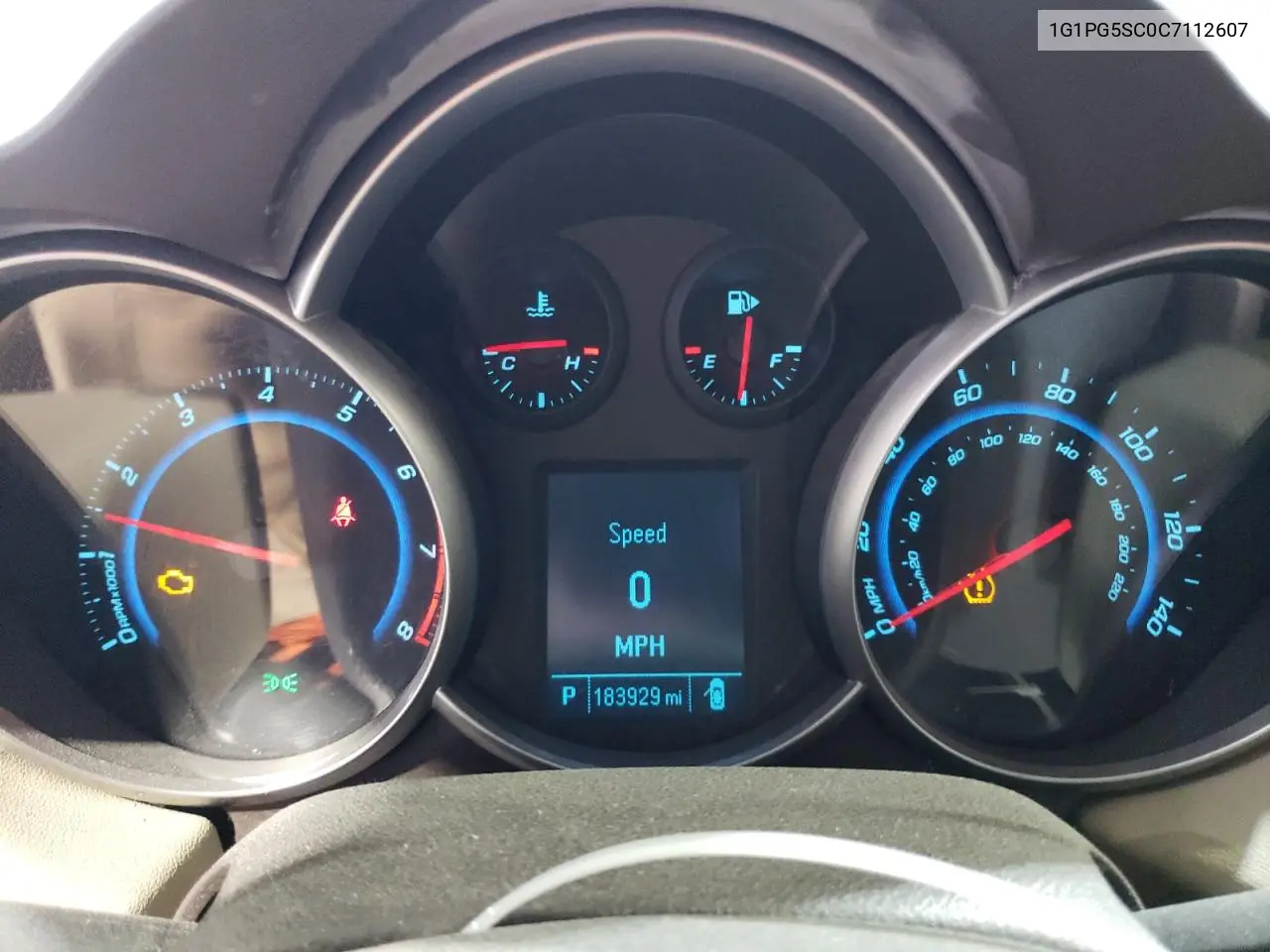 1G1PG5SC0C7112607 2012 Chevrolet Cruze Lt