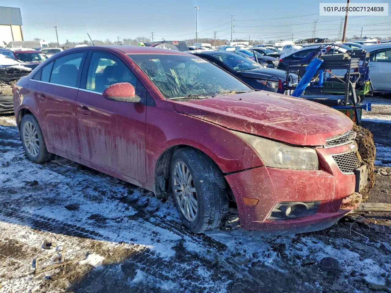 1G1PJ5SC0C7124838 2012 Chevrolet Cruze Eco