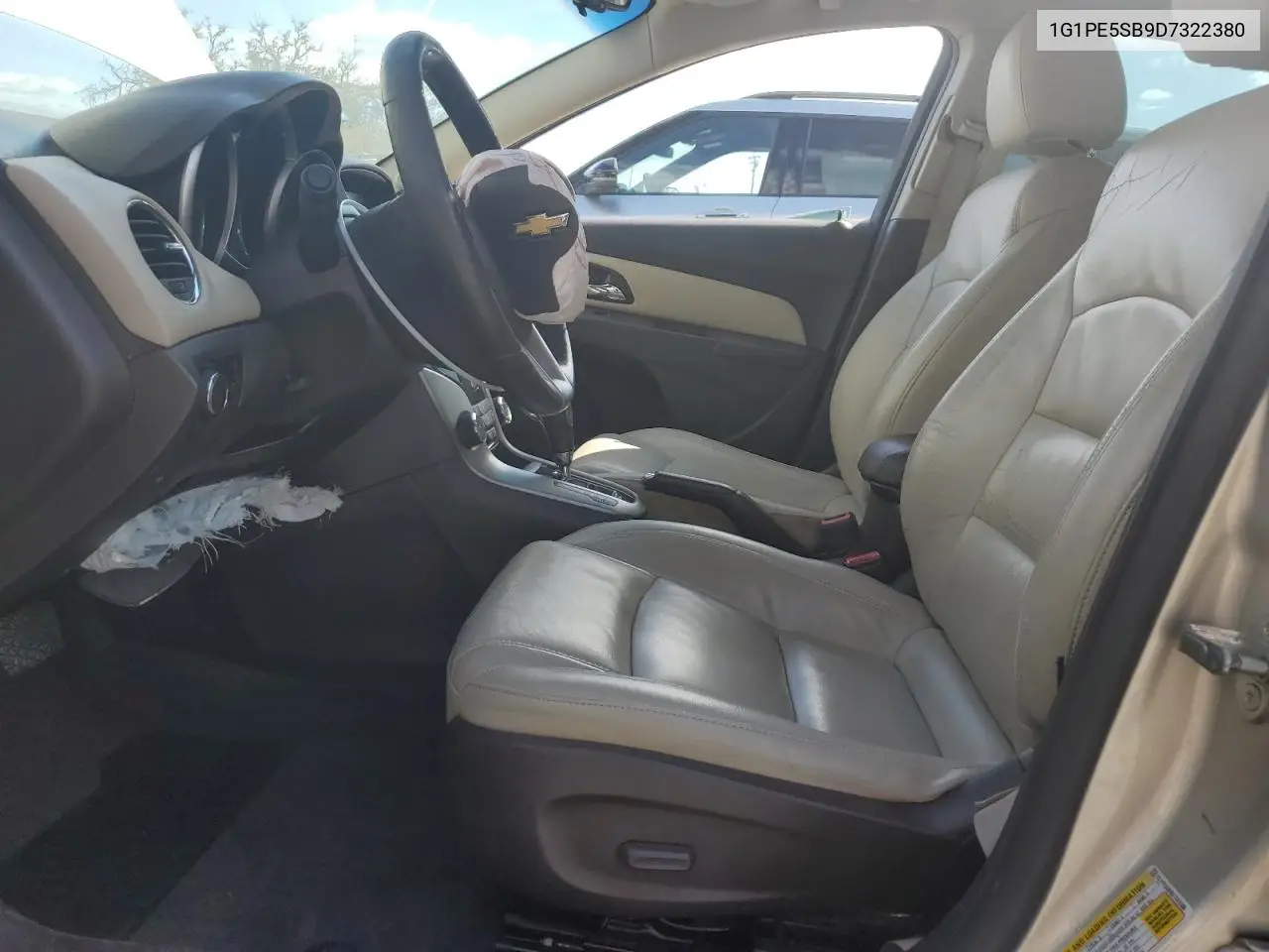 1G1PE5SB9D7322380 2013 Chevrolet Cruze Lt