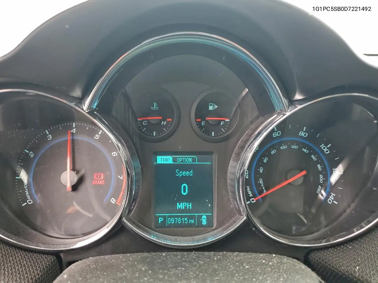 1G1PC5SB0D7221492 2013 Chevrolet Cruze Lt