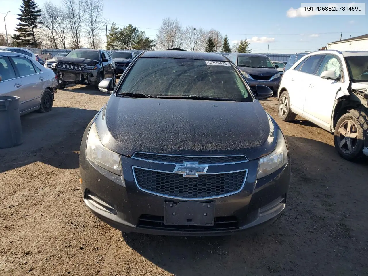 1G1PD5SB2D7314690 2013 Chevrolet Cruze Lt