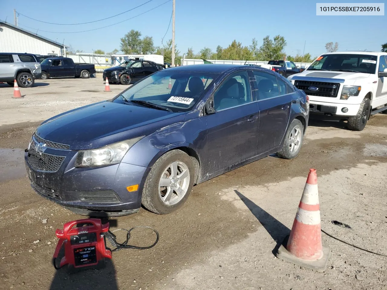 2014 Chevrolet Cruze Lt VIN: 1G1PC5SBXE7205916 Lot: 72715944