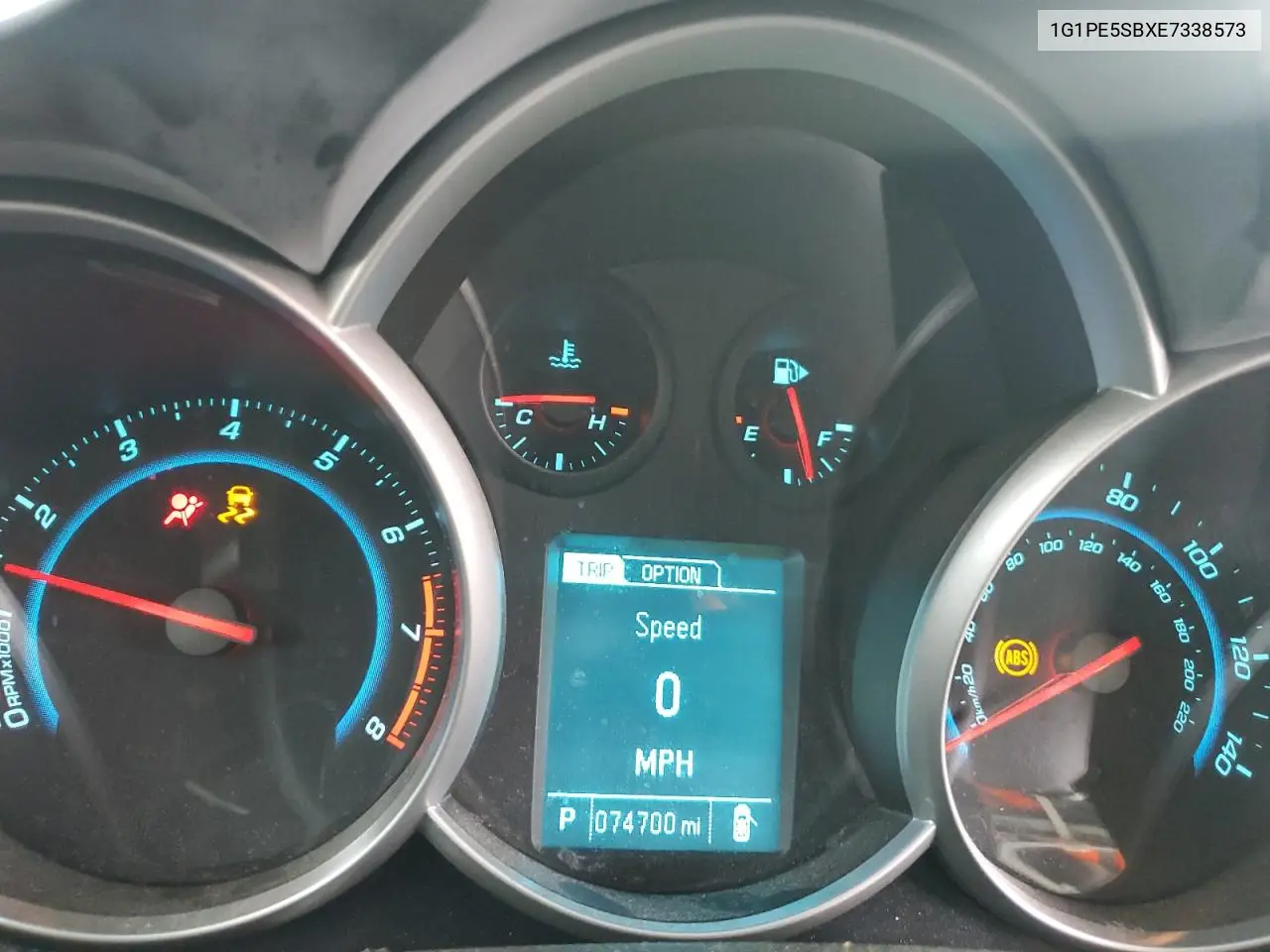 1G1PE5SBXE7338573 2014 Chevrolet Cruze Lt
