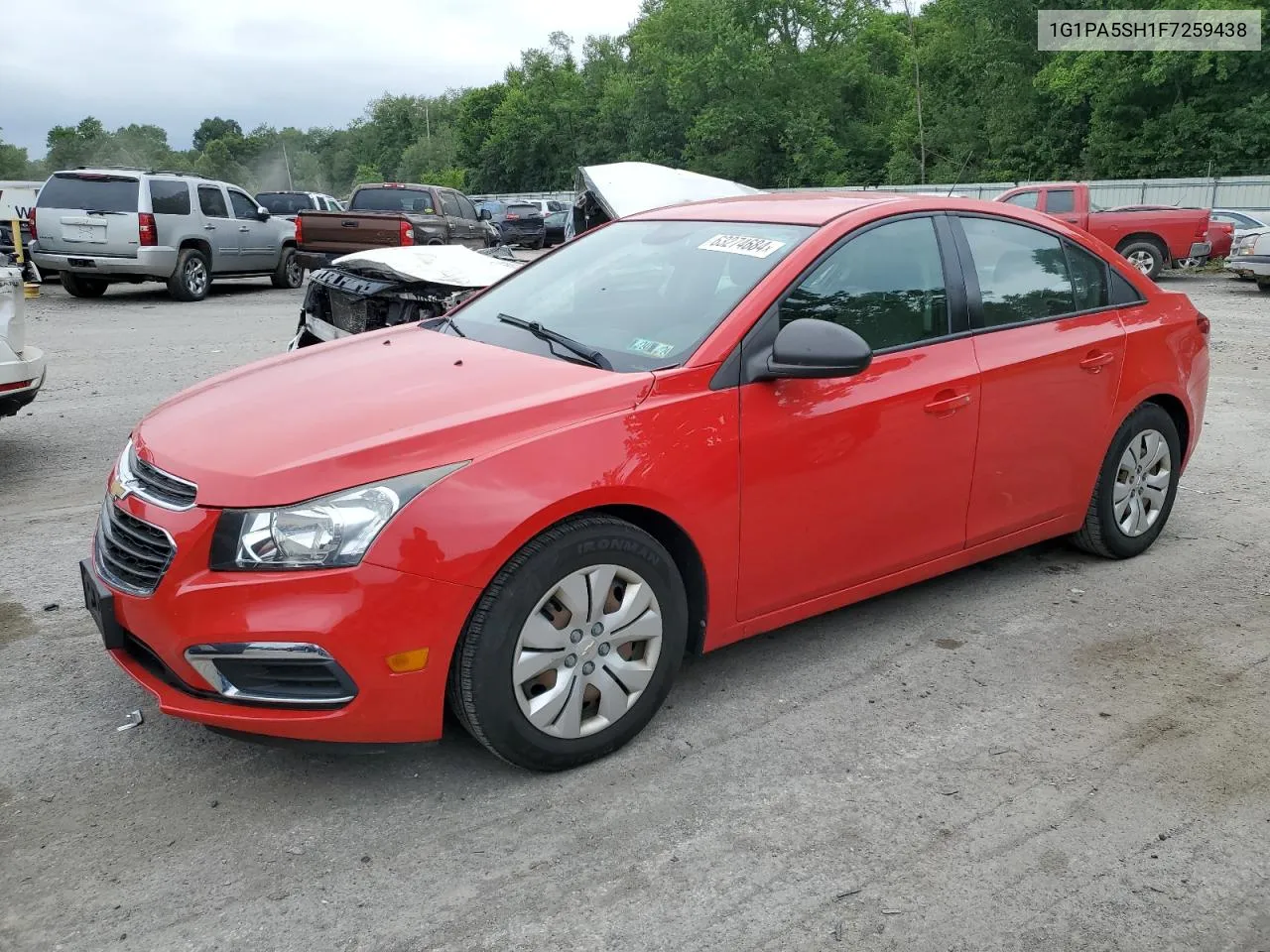 2015 Chevrolet Cruze Ls VIN: 1G1PA5SH1F7259438 Lot: 63274684