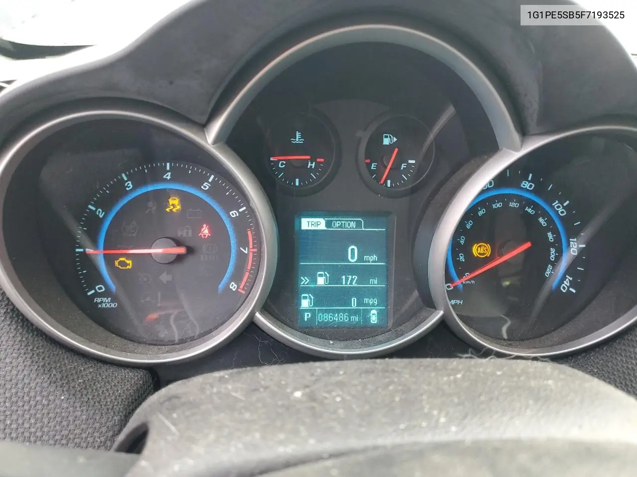 1G1PE5SB5F7193525 2015 Chevrolet Cruze Lt
