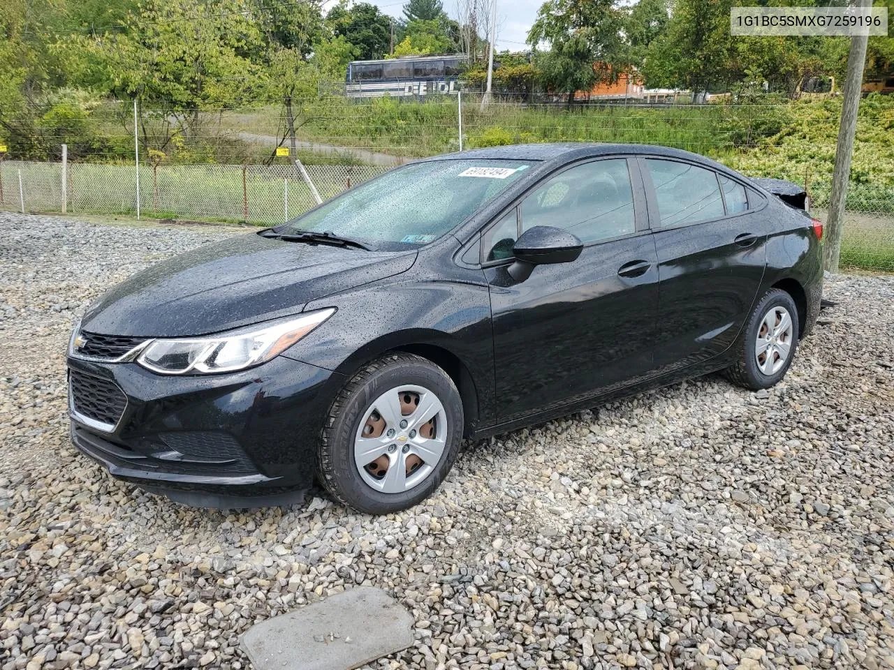 2016 Chevrolet Cruze Ls VIN: 1G1BC5SMXG7259196 Lot: 69182494