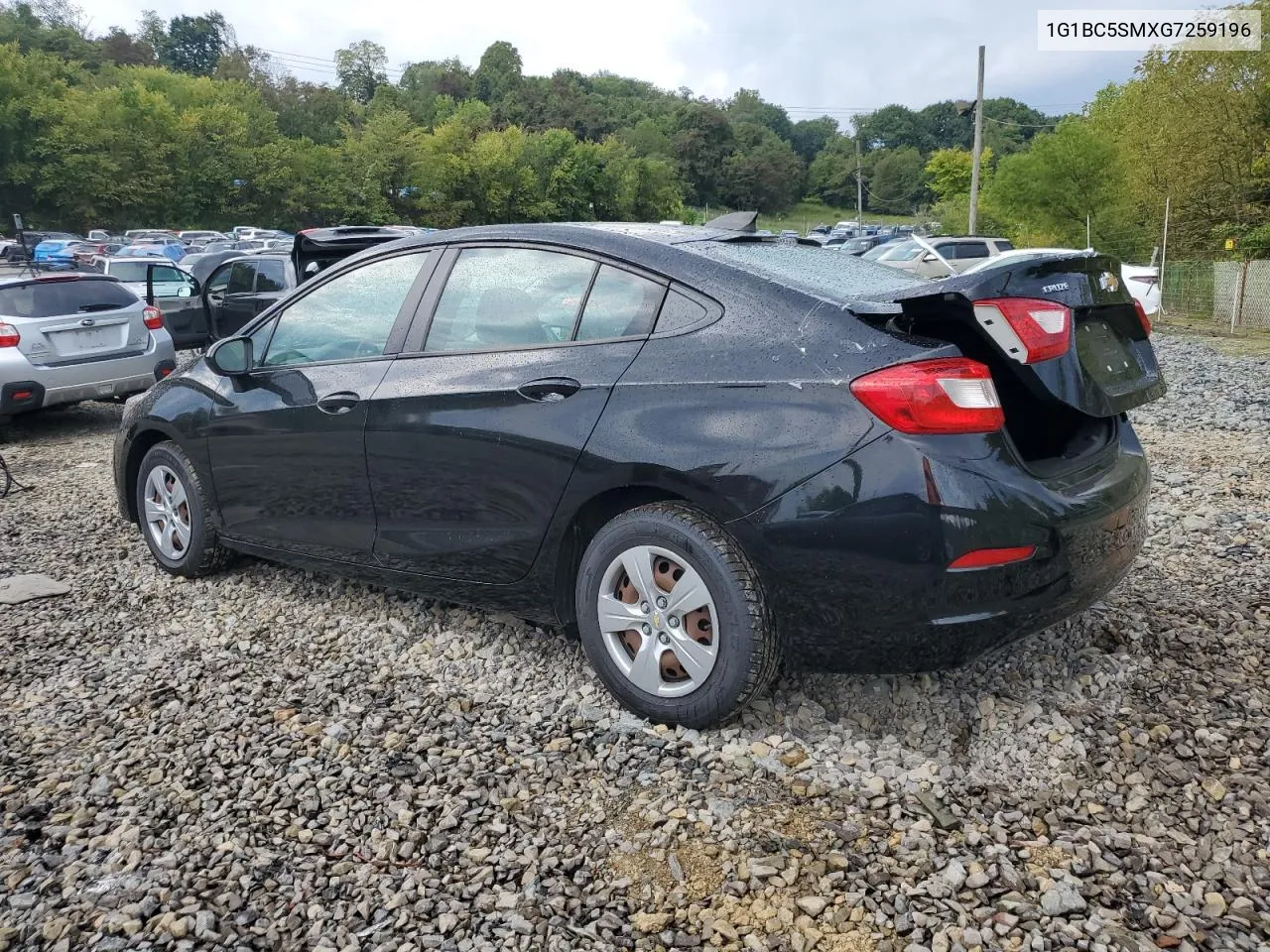 2016 Chevrolet Cruze Ls VIN: 1G1BC5SMXG7259196 Lot: 69182494