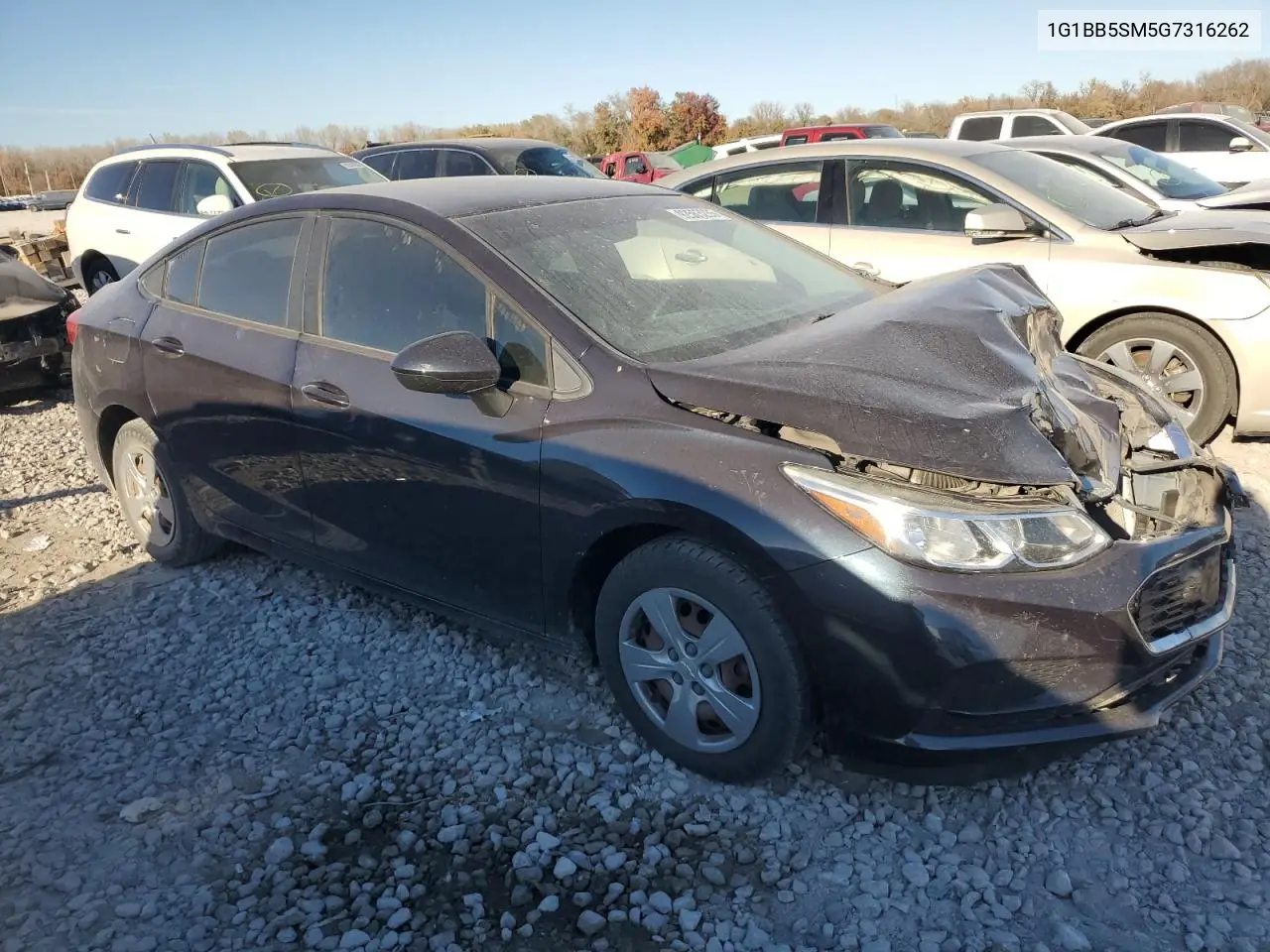1G1BB5SM5G7316262 2016 Chevrolet Cruze Ls