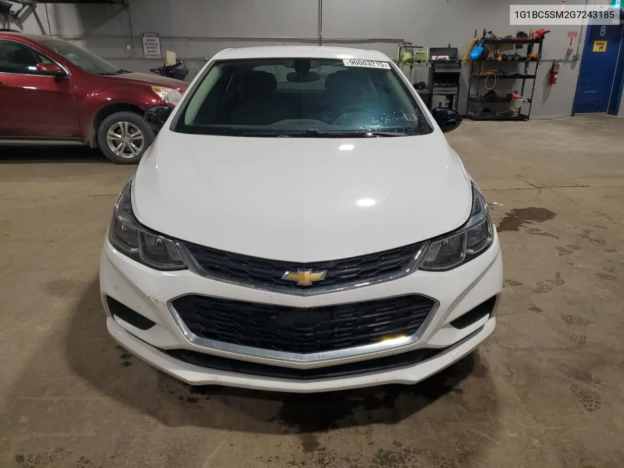 1G1BC5SM2G7243185 2016 Chevrolet Cruze Ls
