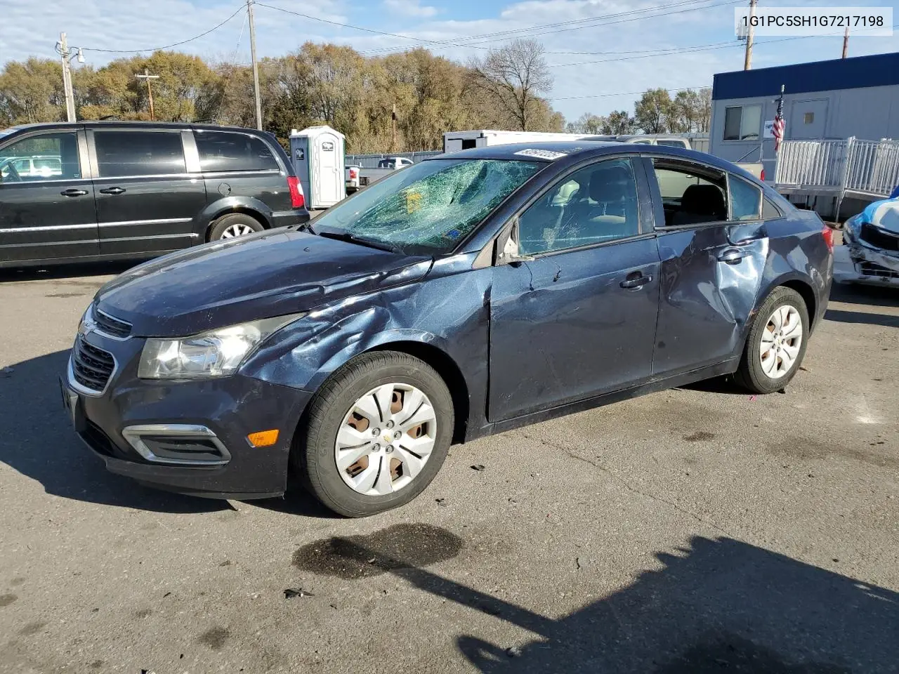 1G1PC5SH1G7217198 2016 Chevrolet Cruze Limited Ls