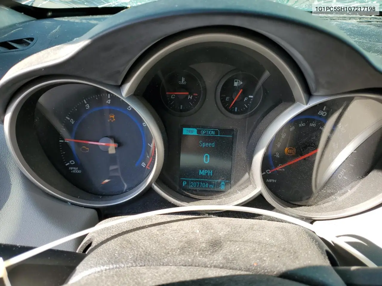 1G1PC5SH1G7217198 2016 Chevrolet Cruze Limited Ls