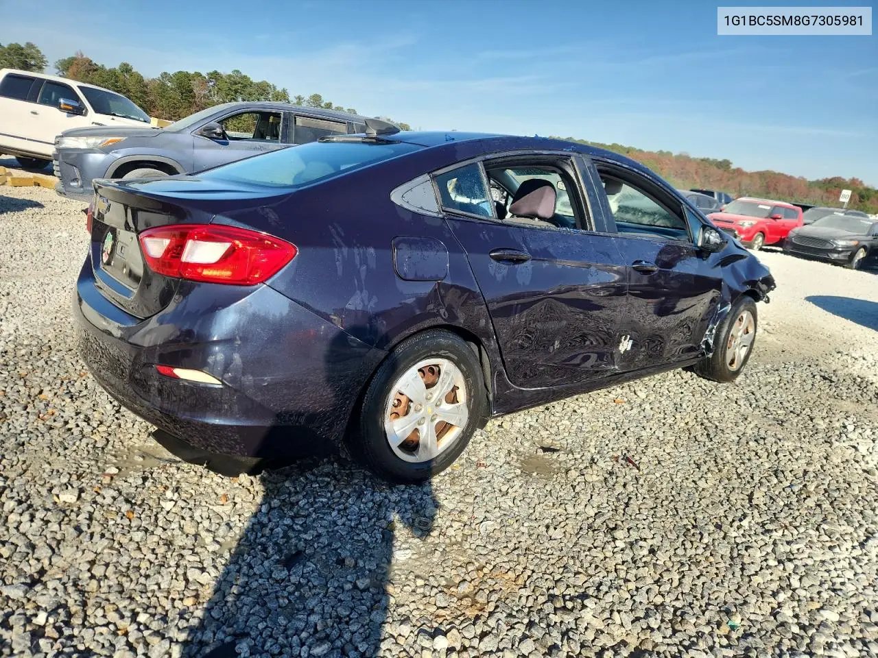 1G1BC5SM8G7305981 2016 Chevrolet Cruze Ls