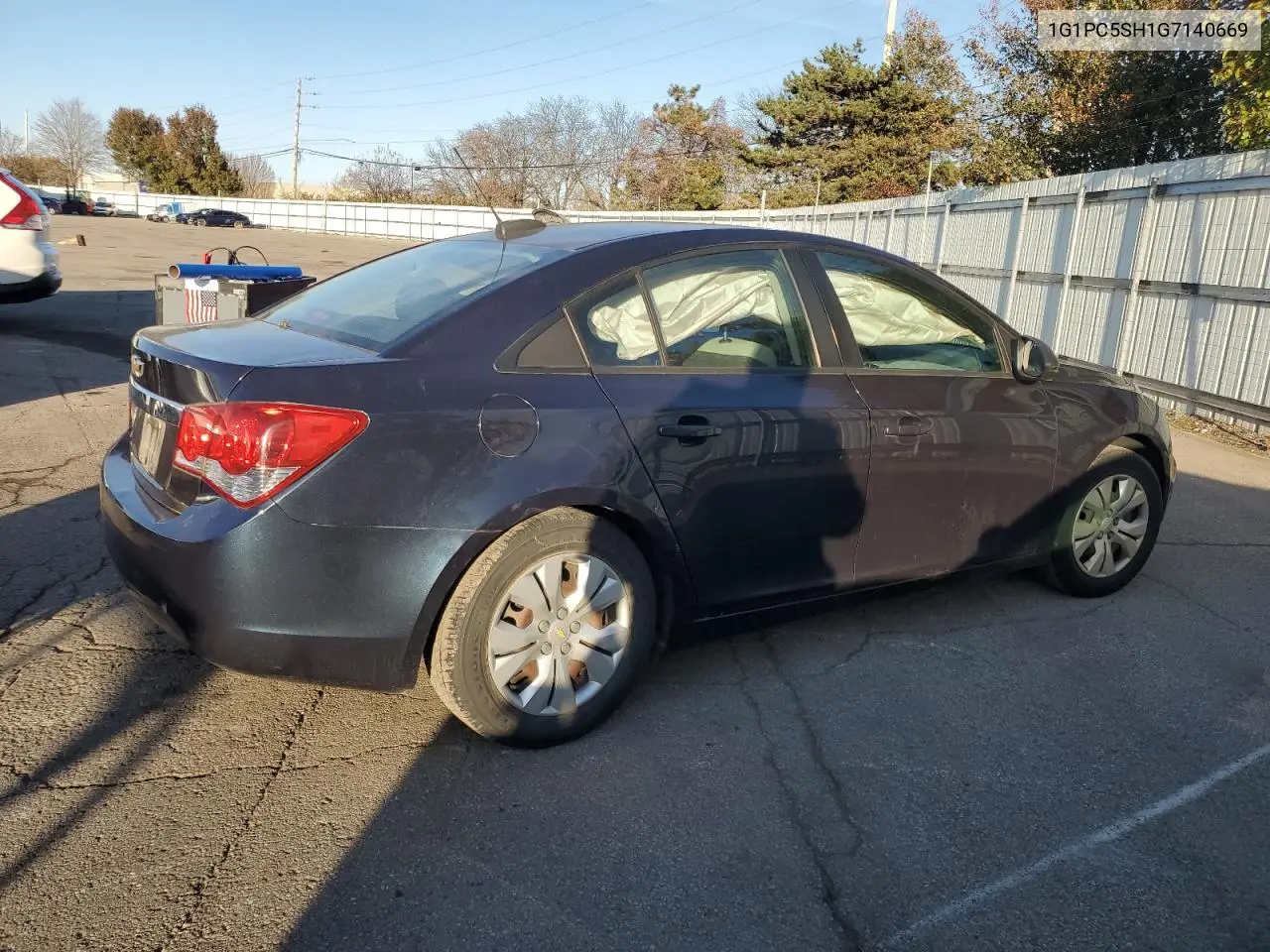 1G1PC5SH1G7140669 2016 Chevrolet Cruze Limited Ls