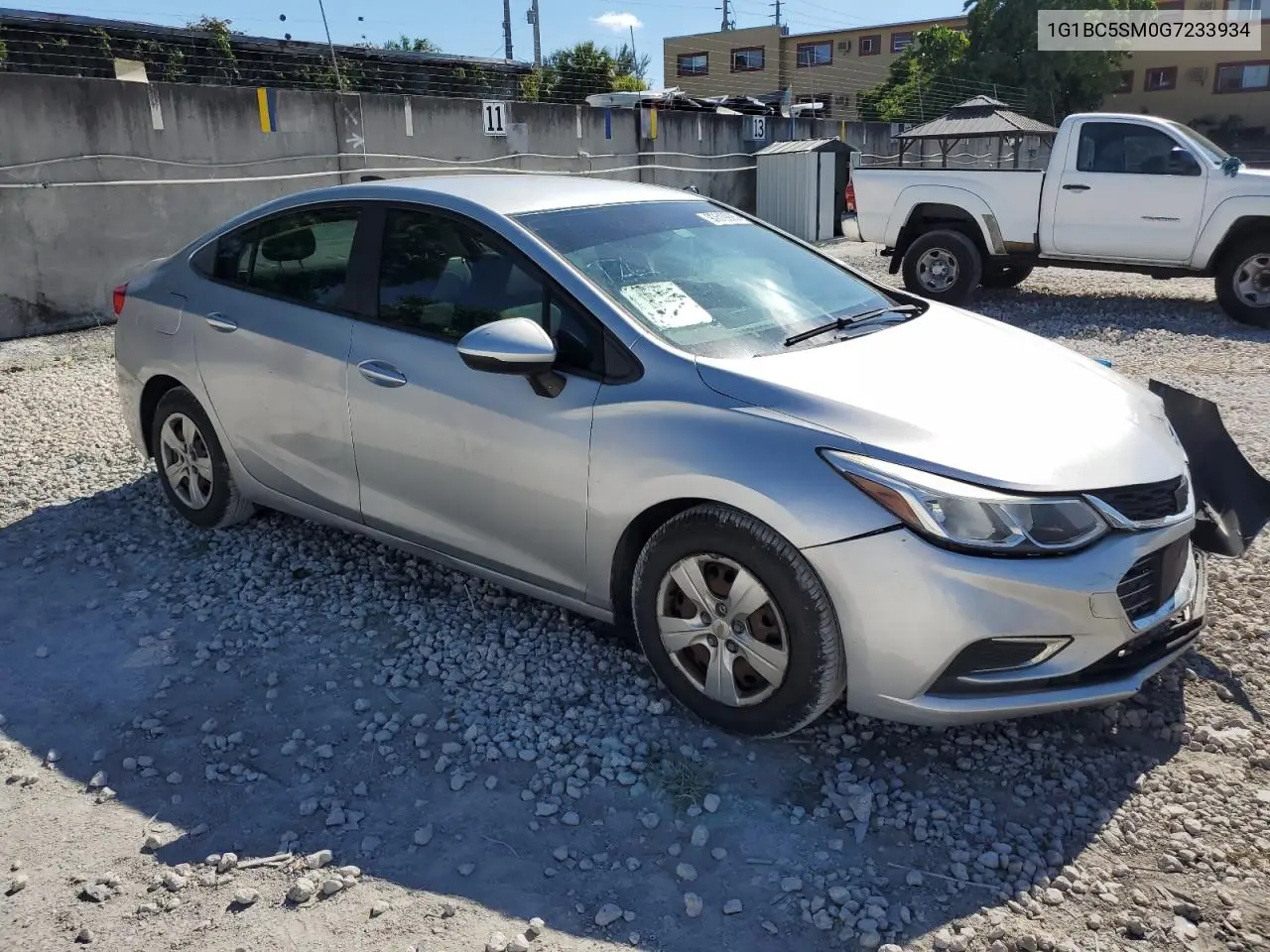 1G1BC5SM0G7233934 2016 Chevrolet Cruze Ls
