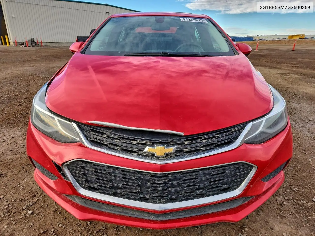 3G1BE5SM7GS600369 2016 Chevrolet Cruze Lt
