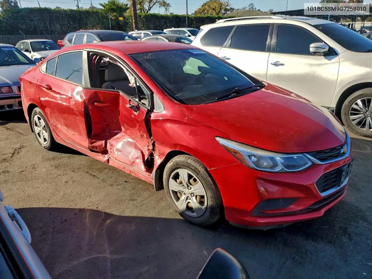 1G1BC5SM9G7258010 2016 Chevrolet Cruze Ls