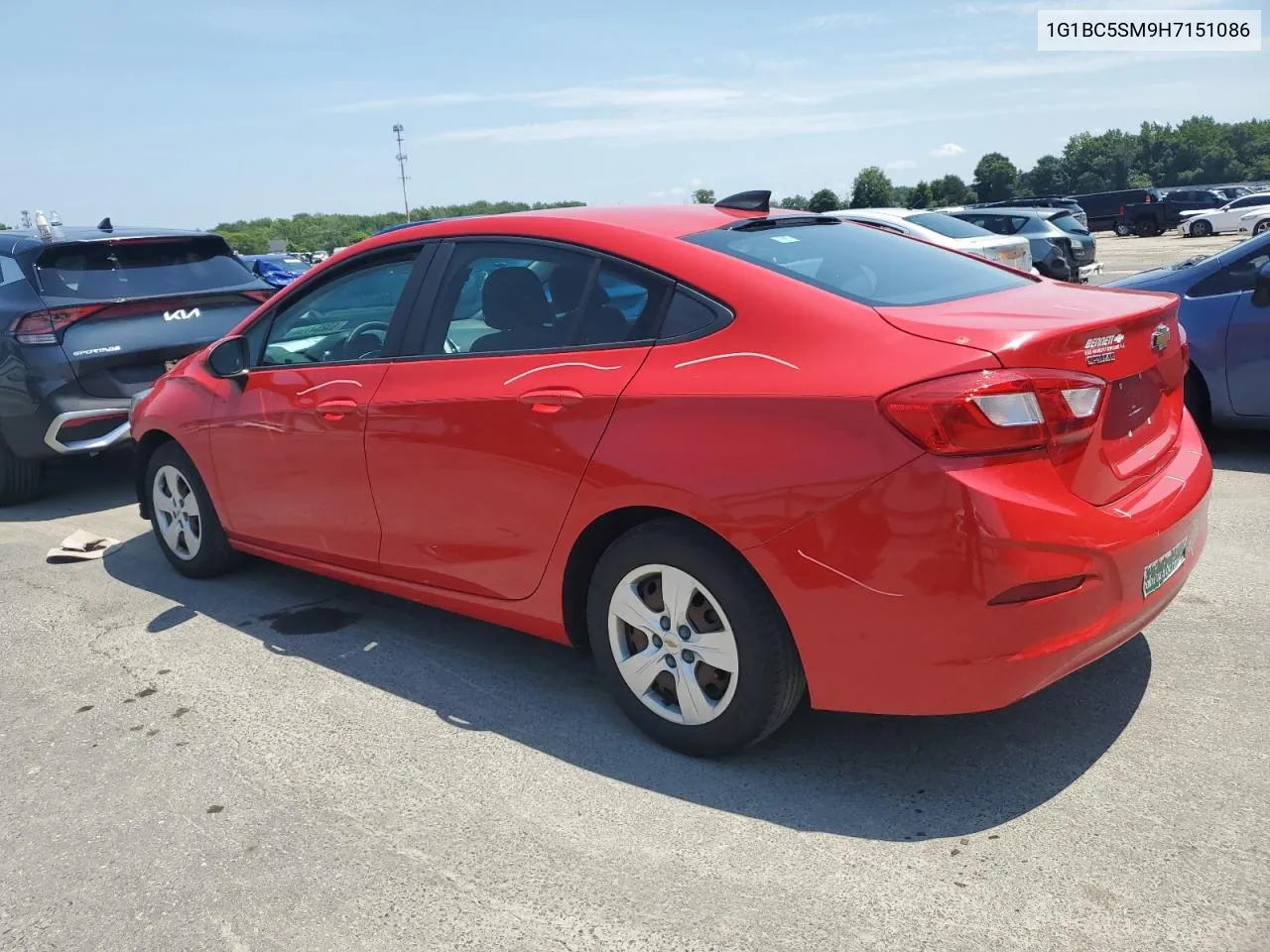 2017 Chevrolet Cruze Ls VIN: 1G1BC5SM9H7151086 Lot: 63257794