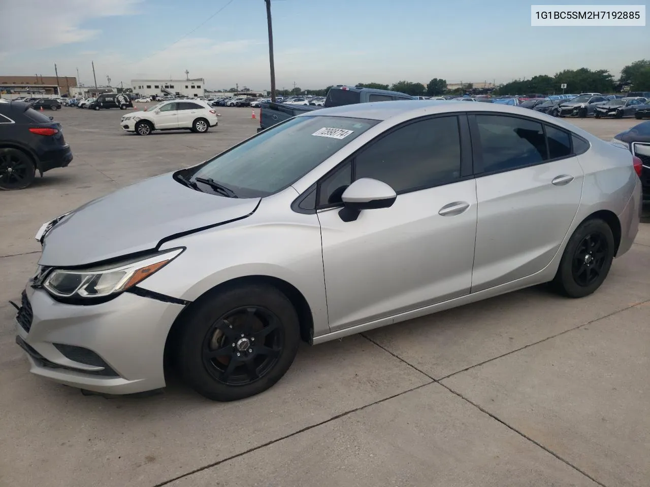 2017 Chevrolet Cruze Ls VIN: 1G1BC5SM2H7192885 Lot: 72998714