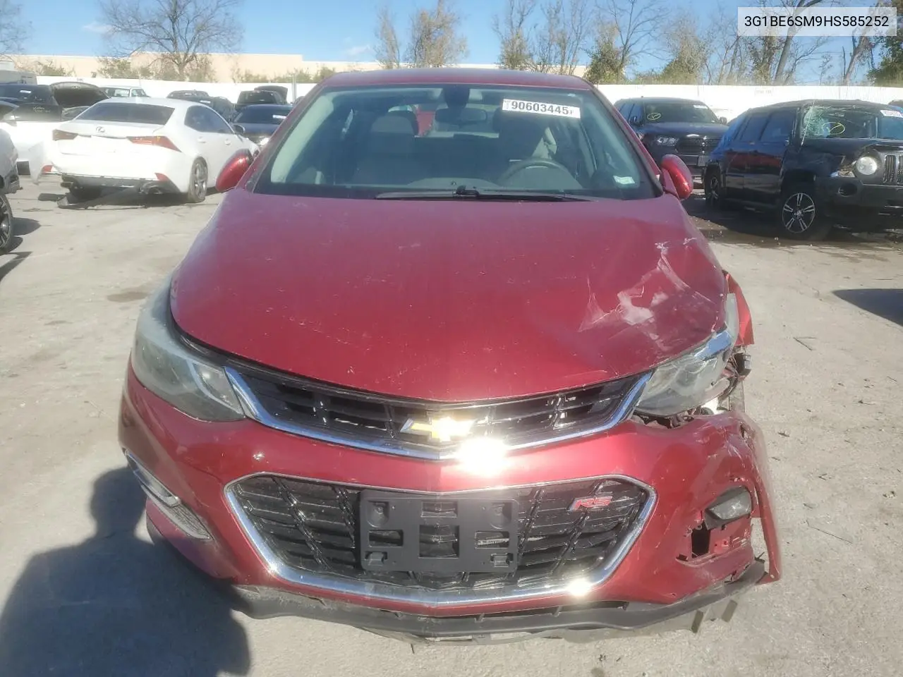 3G1BE6SM9HS585252 2017 Chevrolet Cruze Lt