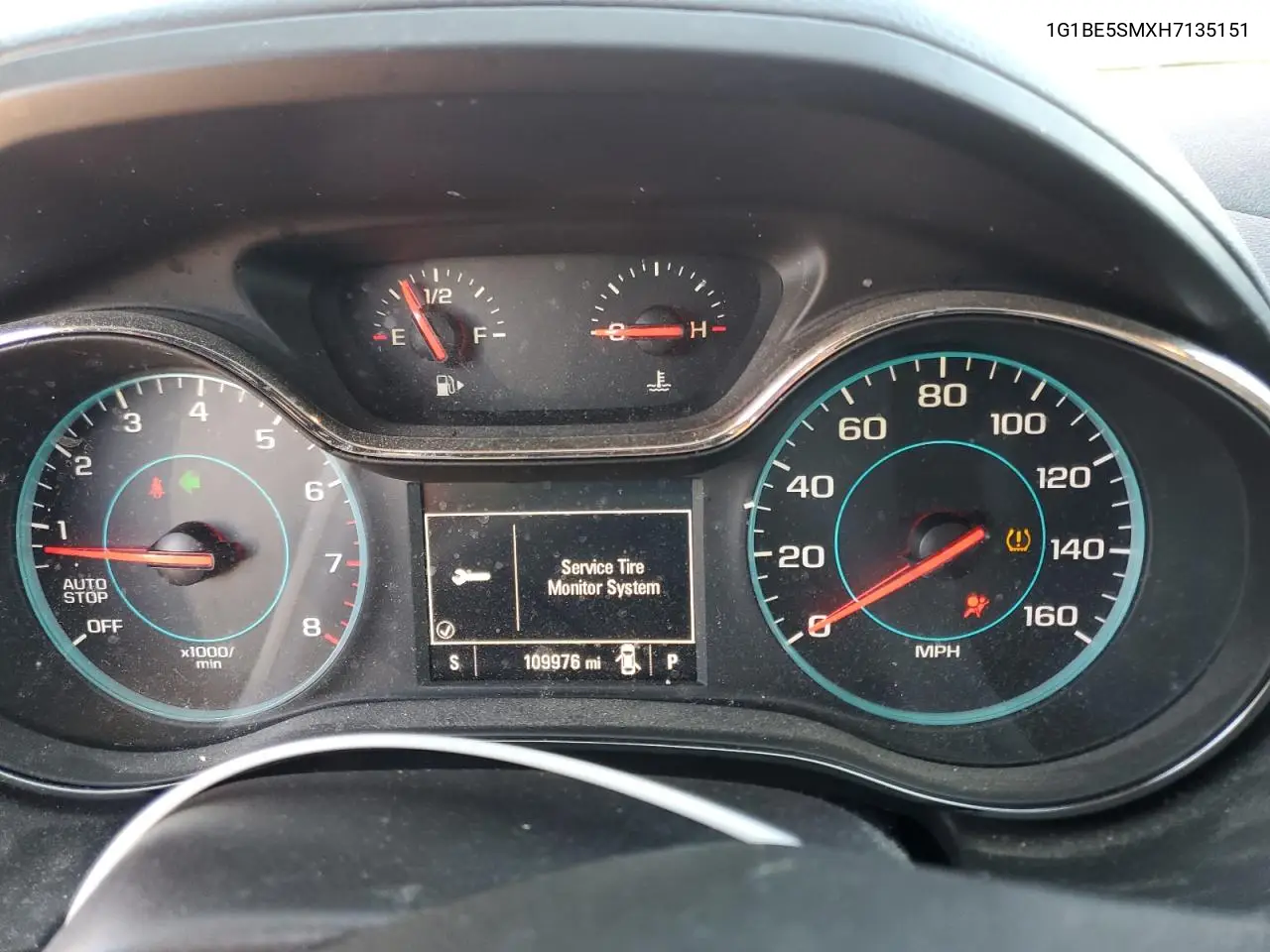 1G1BE5SMXH7135151 2017 Chevrolet Cruze Lt