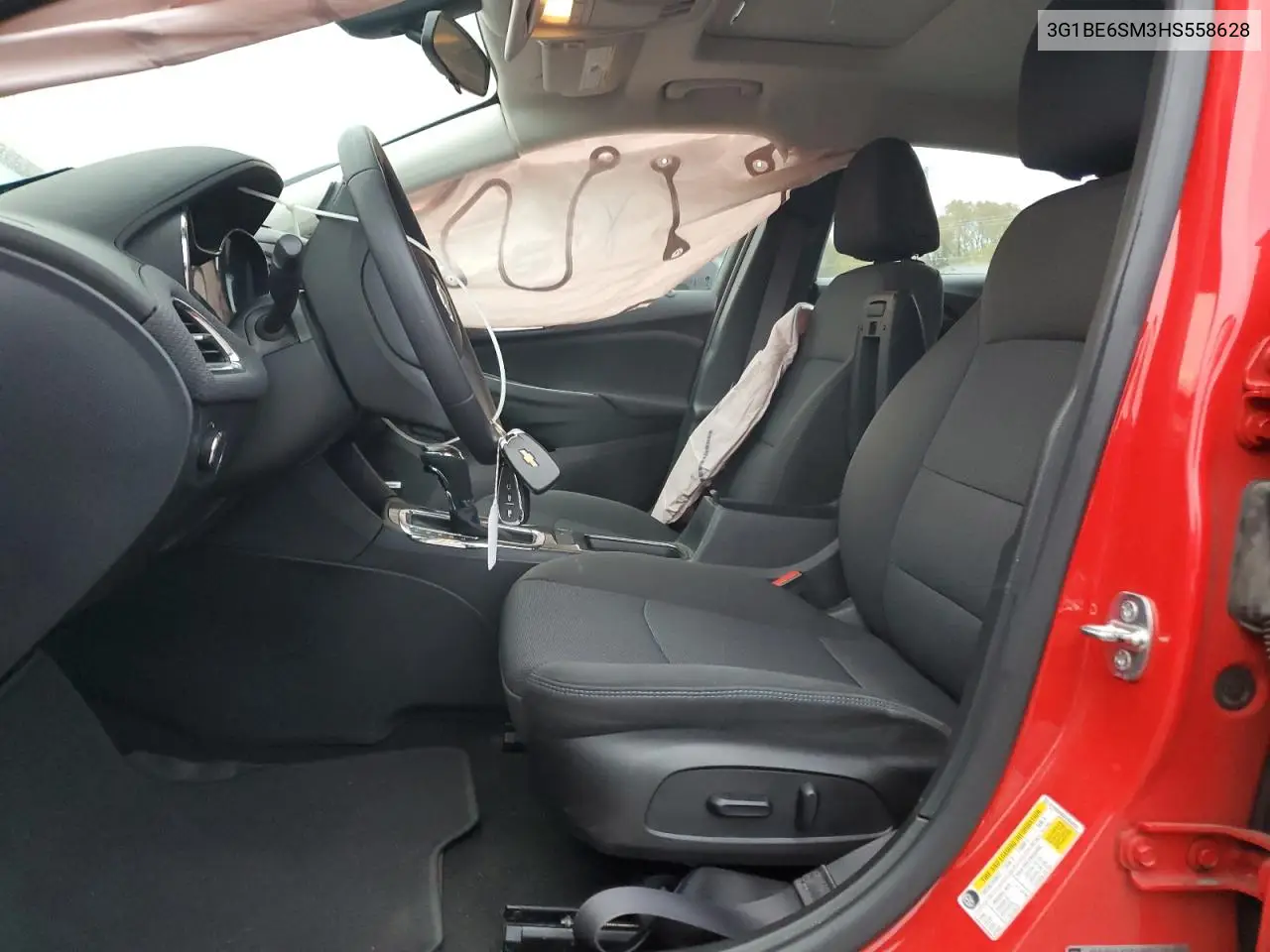 3G1BE6SM3HS558628 2017 Chevrolet Cruze Lt