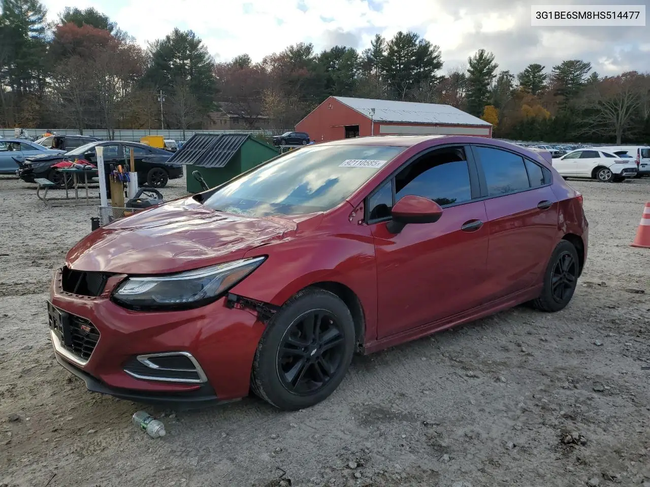 3G1BE6SM8HS514477 2017 Chevrolet Cruze Lt