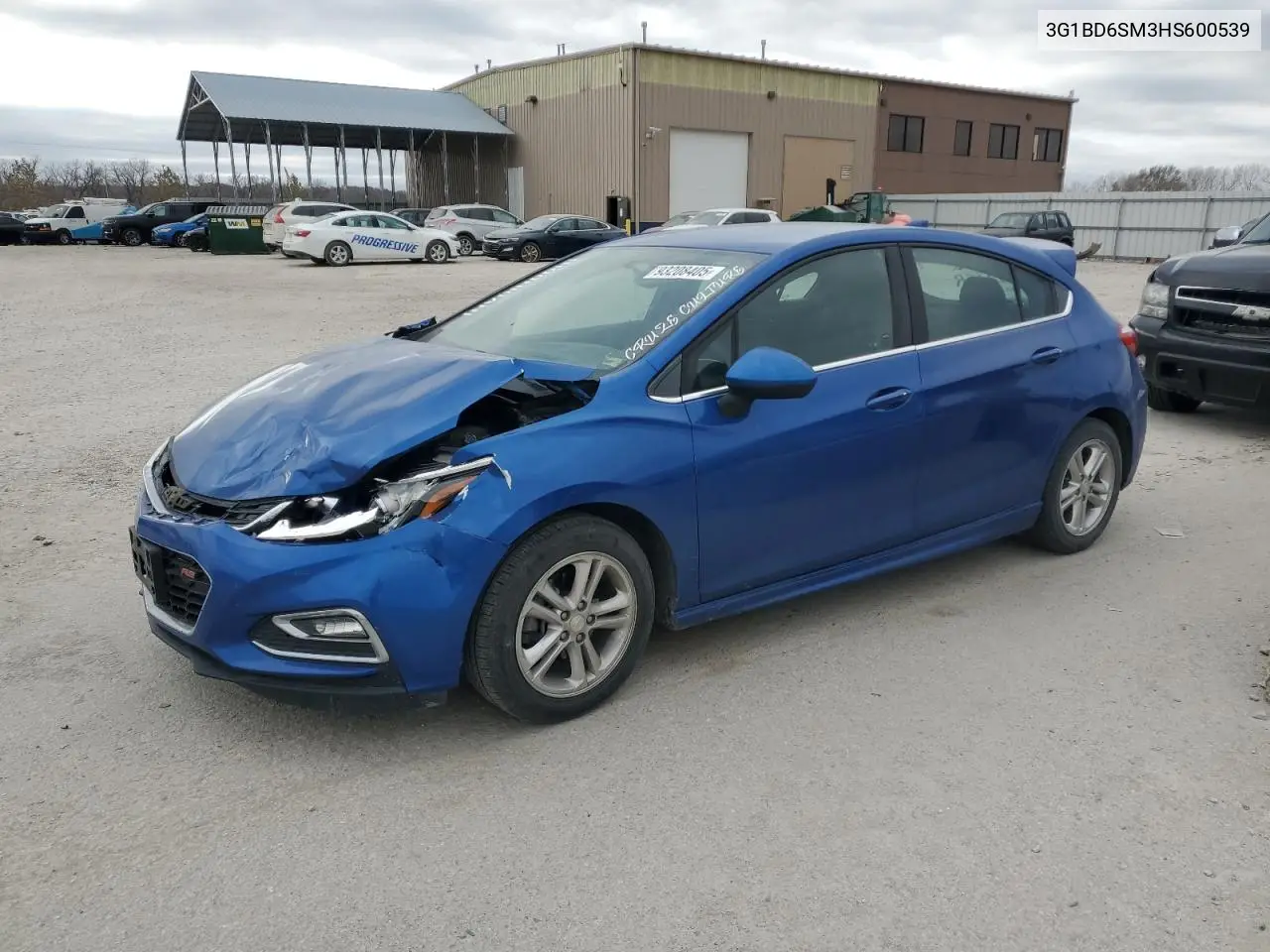 3G1BD6SM3HS600539 2017 Chevrolet Cruze Lt