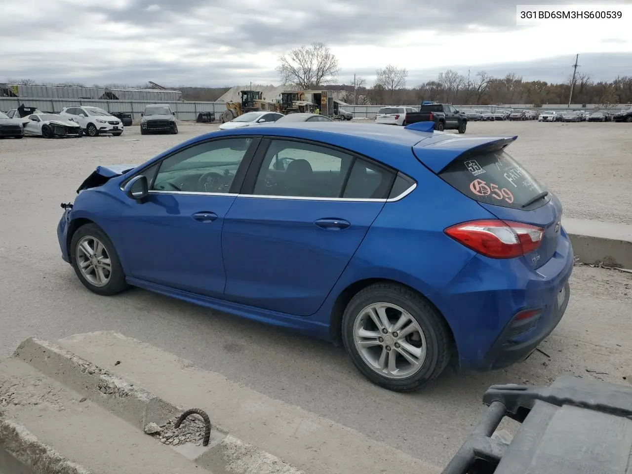 3G1BD6SM3HS600539 2017 Chevrolet Cruze Lt