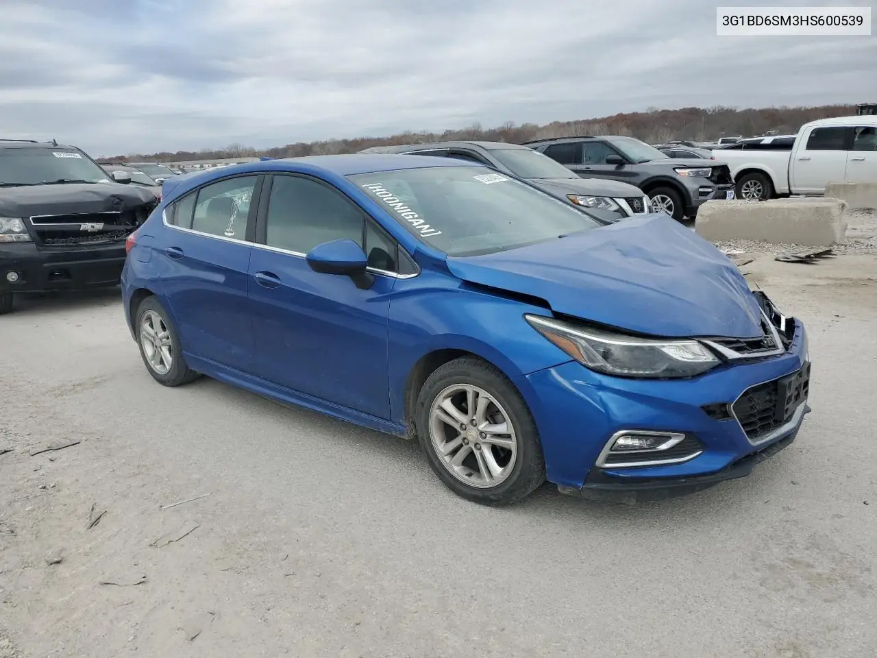 3G1BD6SM3HS600539 2017 Chevrolet Cruze Lt