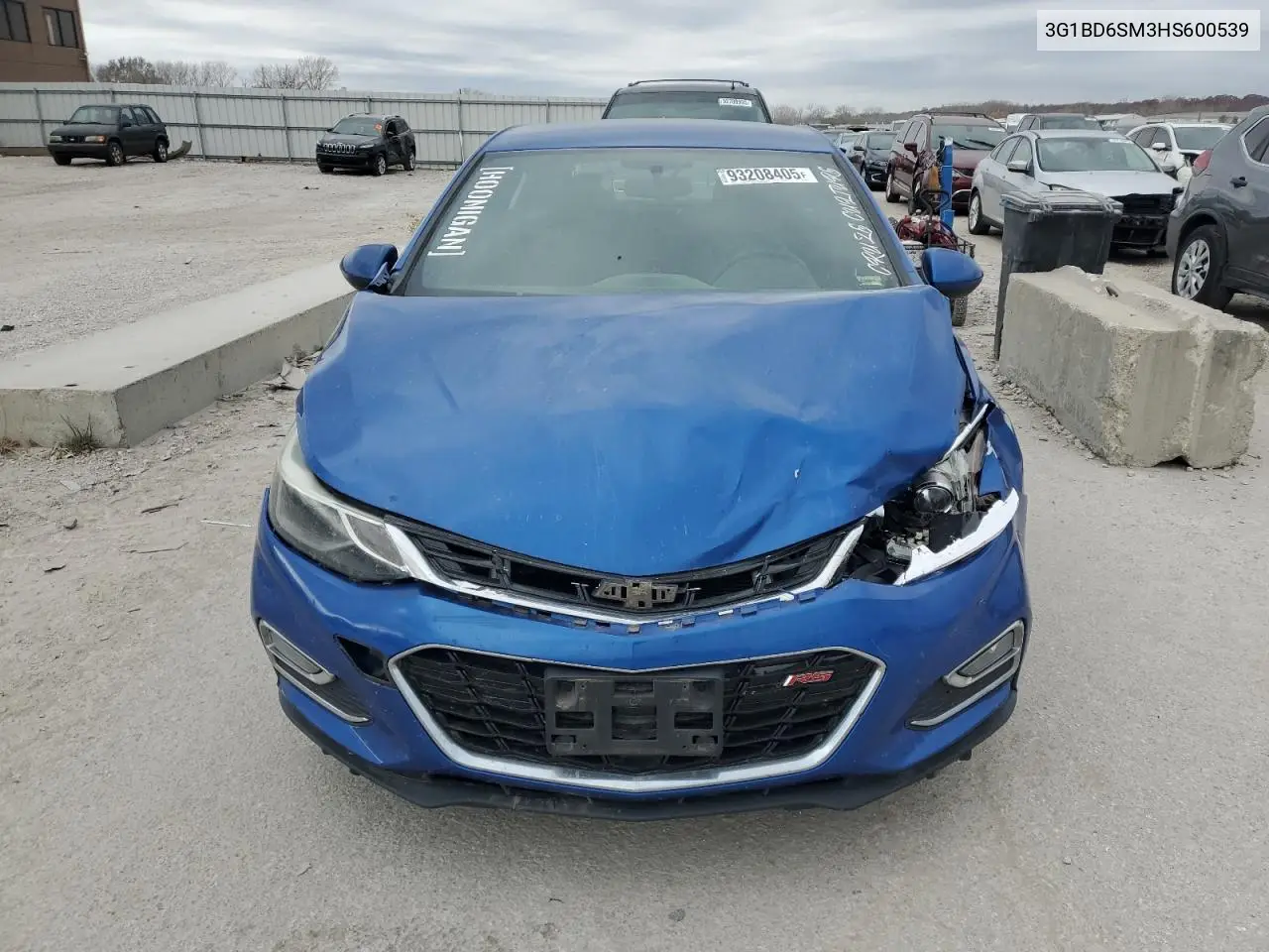 3G1BD6SM3HS600539 2017 Chevrolet Cruze Lt