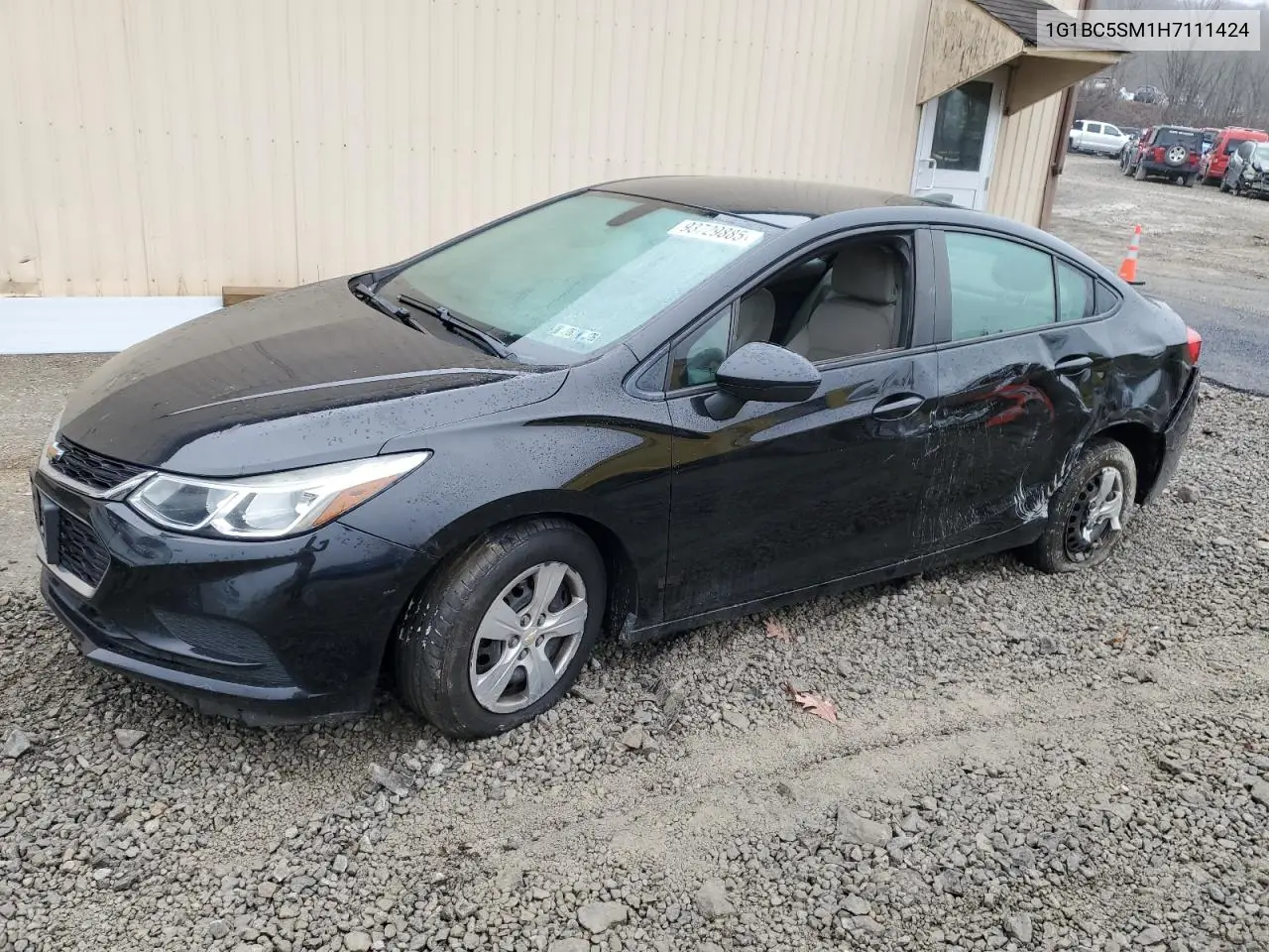1G1BC5SM1H7111424 2017 Chevrolet Cruze Ls