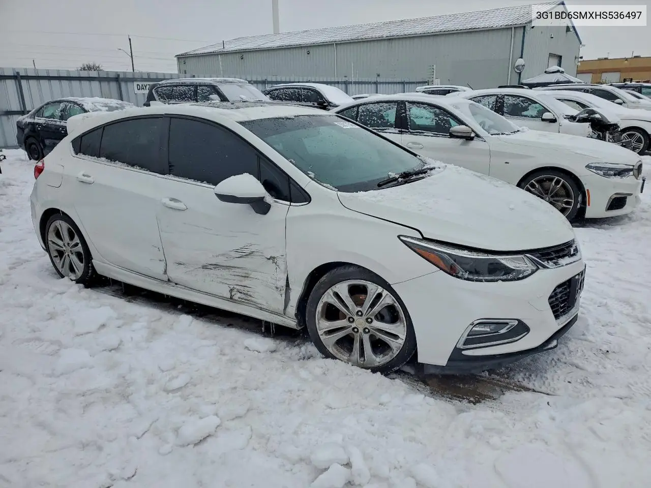 3G1BD6SMXHS536497 2017 Chevrolet Cruze Lt