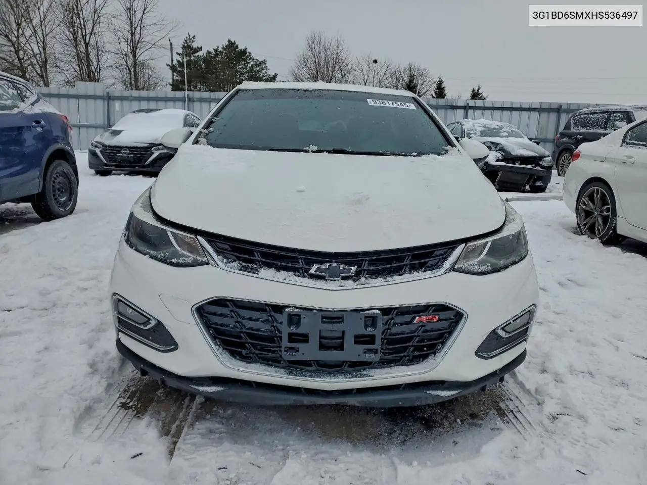 3G1BD6SMXHS536497 2017 Chevrolet Cruze Lt
