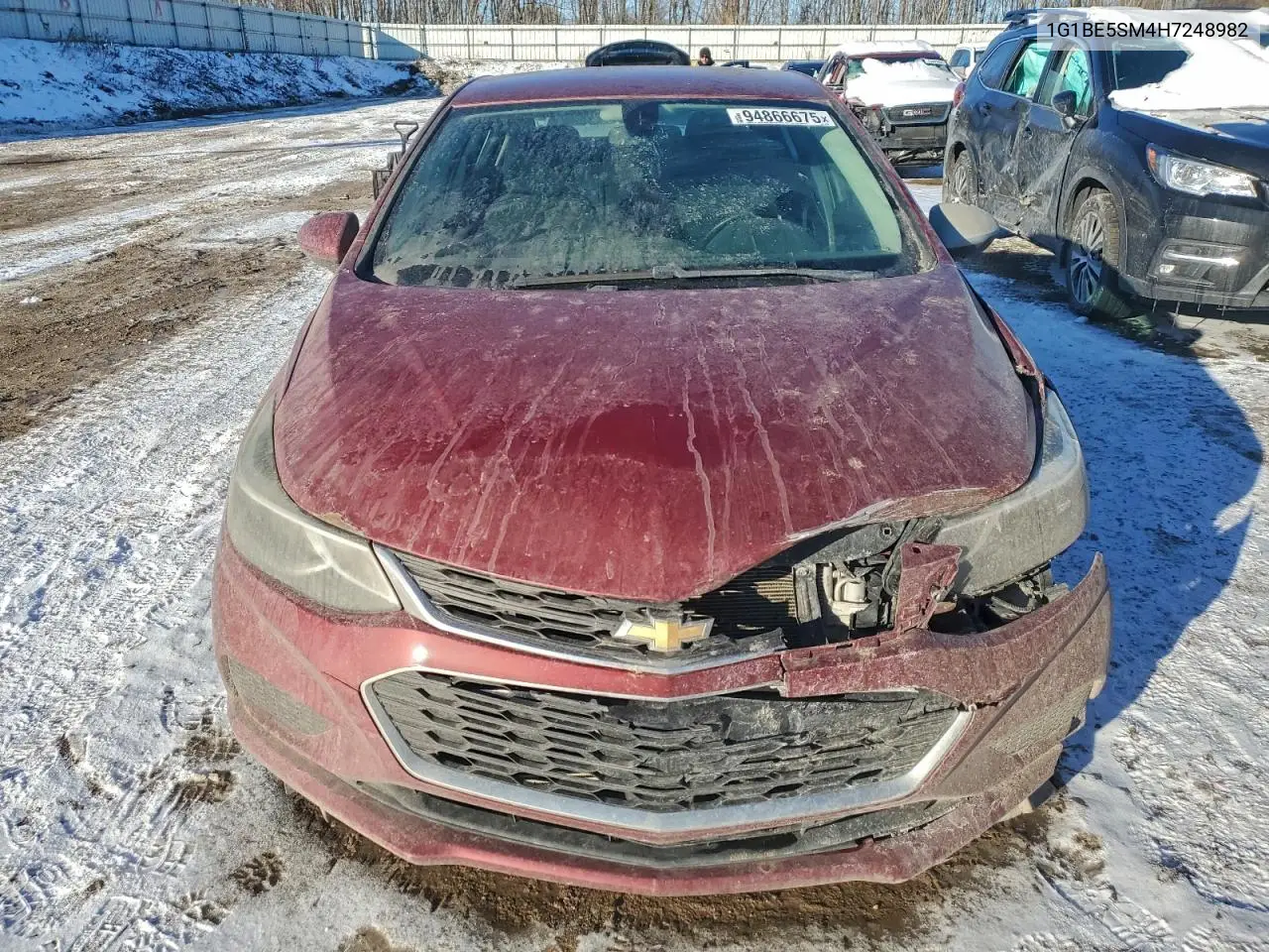 1G1BE5SM4H7248982 2017 Chevrolet Cruze Lt