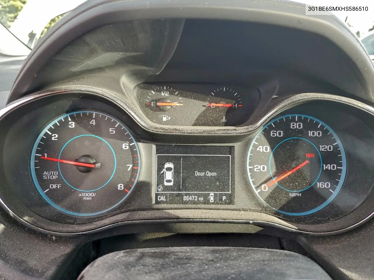 3G1BE6SMXHS586510 2017 Chevrolet Cruze Lt