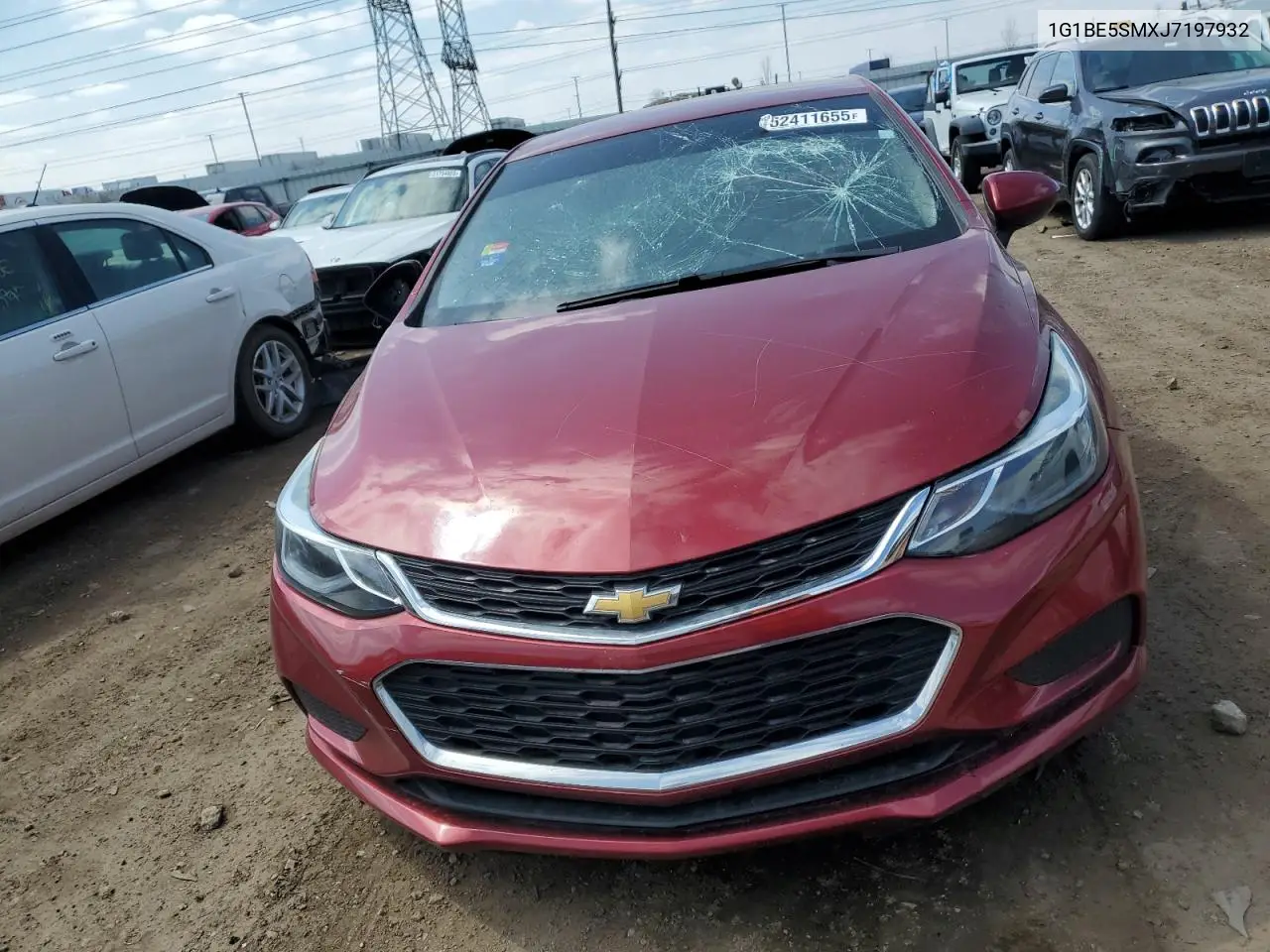 1G1BE5SMXJ7197932 2018 Chevrolet Cruze Lt