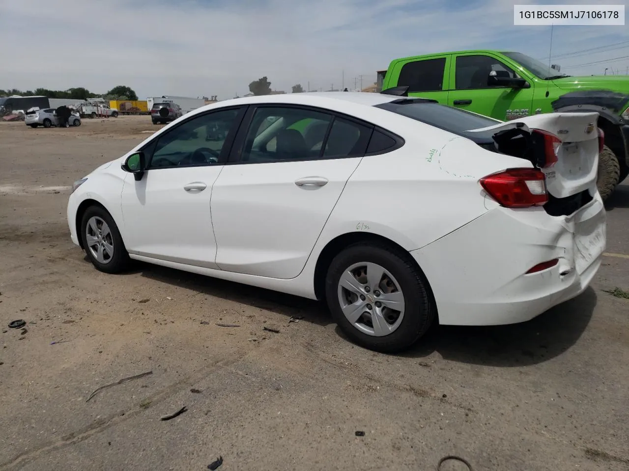 2018 Chevrolet Cruze Ls VIN: 1G1BC5SM1J7106178 Lot: 59847924