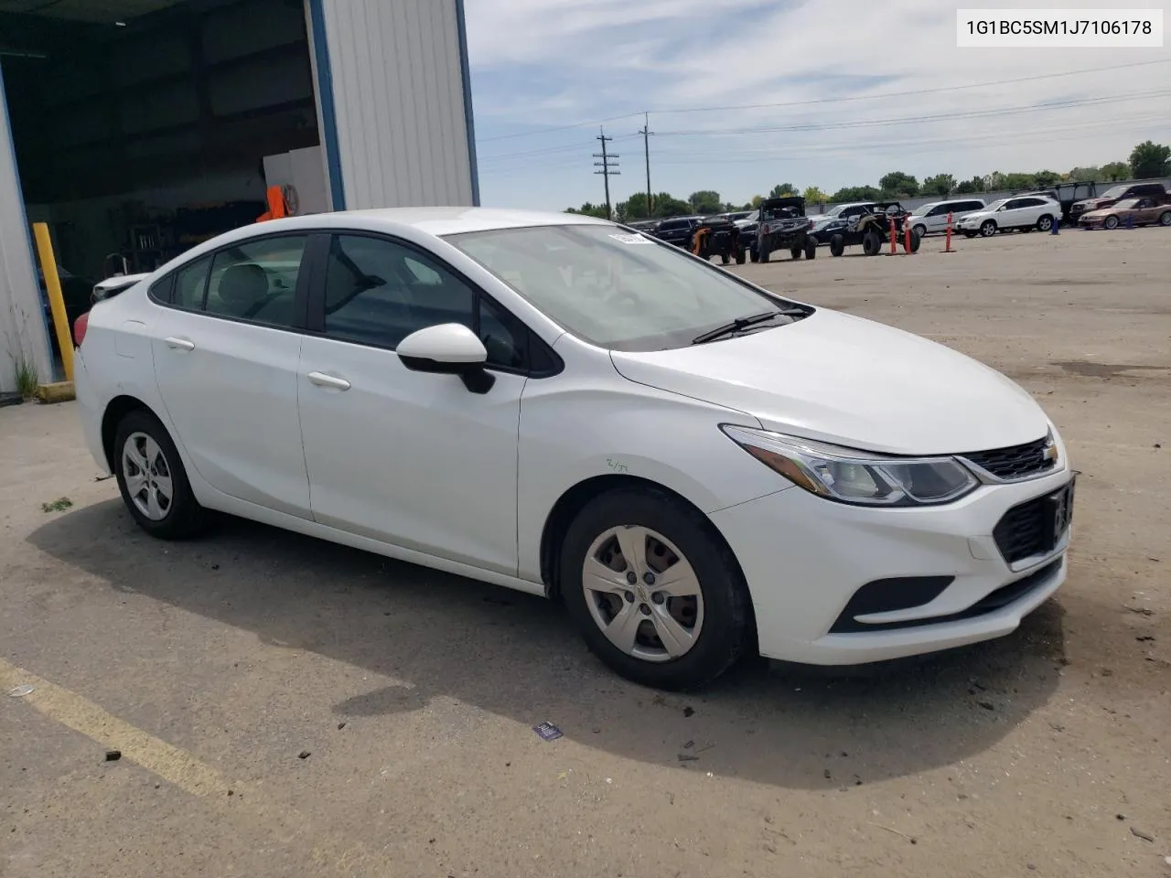 2018 Chevrolet Cruze Ls VIN: 1G1BC5SM1J7106178 Lot: 59847924