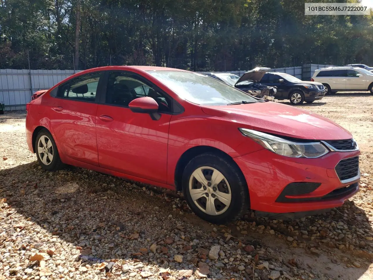 1G1BC5SM6J7222007 2018 Chevrolet Cruze Ls