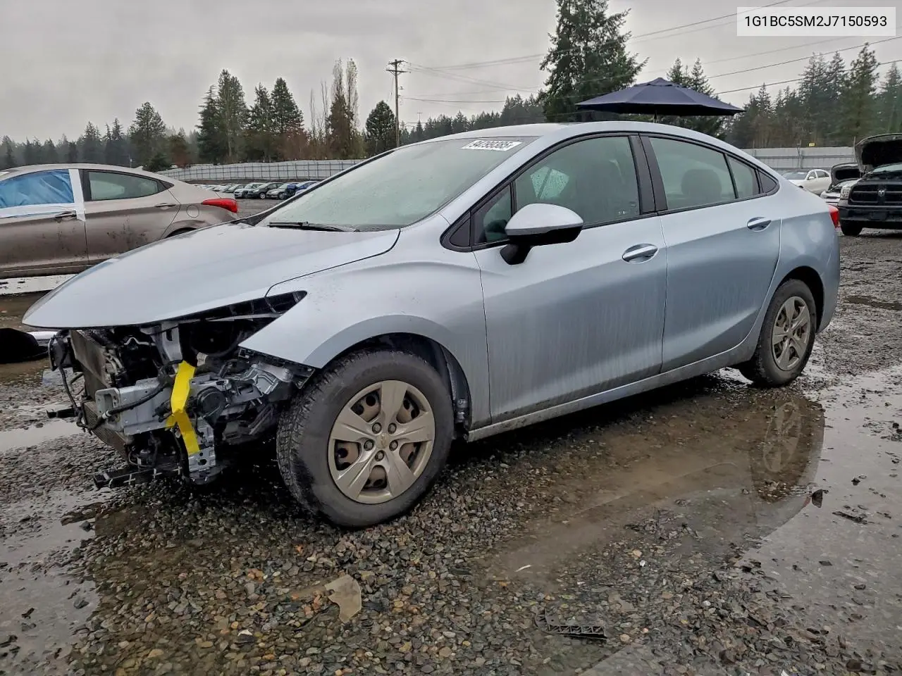 1G1BC5SM2J7150593 2018 Chevrolet Cruze Ls