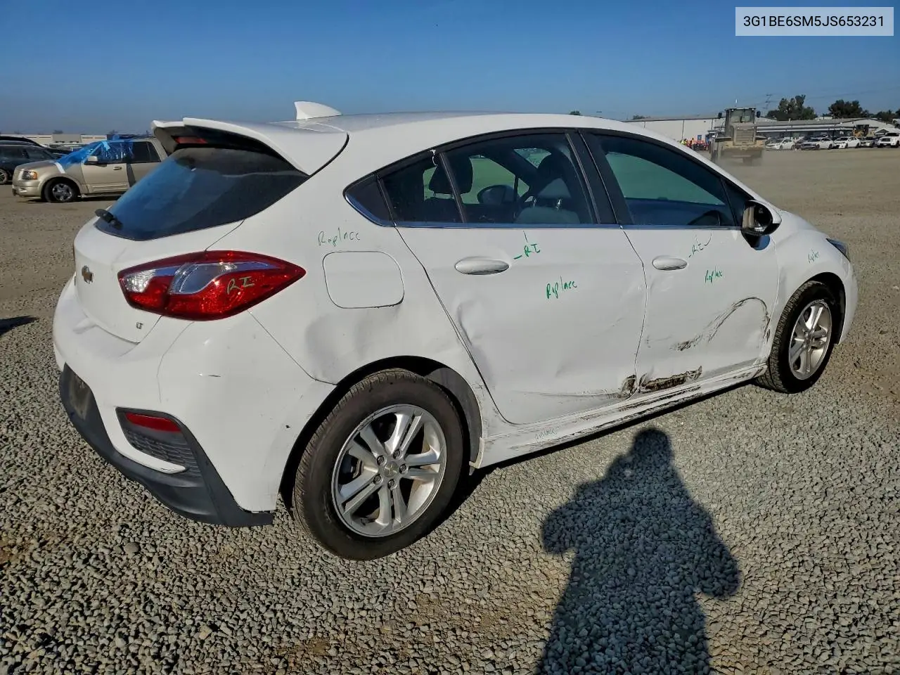 3G1BE6SM5JS653231 2018 Chevrolet Cruze Lt