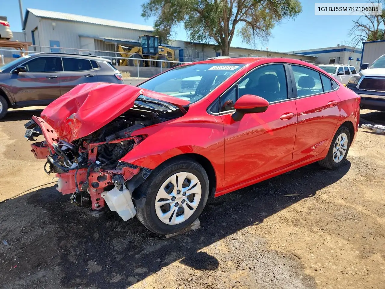 1G1BJ5SM7K7106385 2019 Chevrolet Cruze
