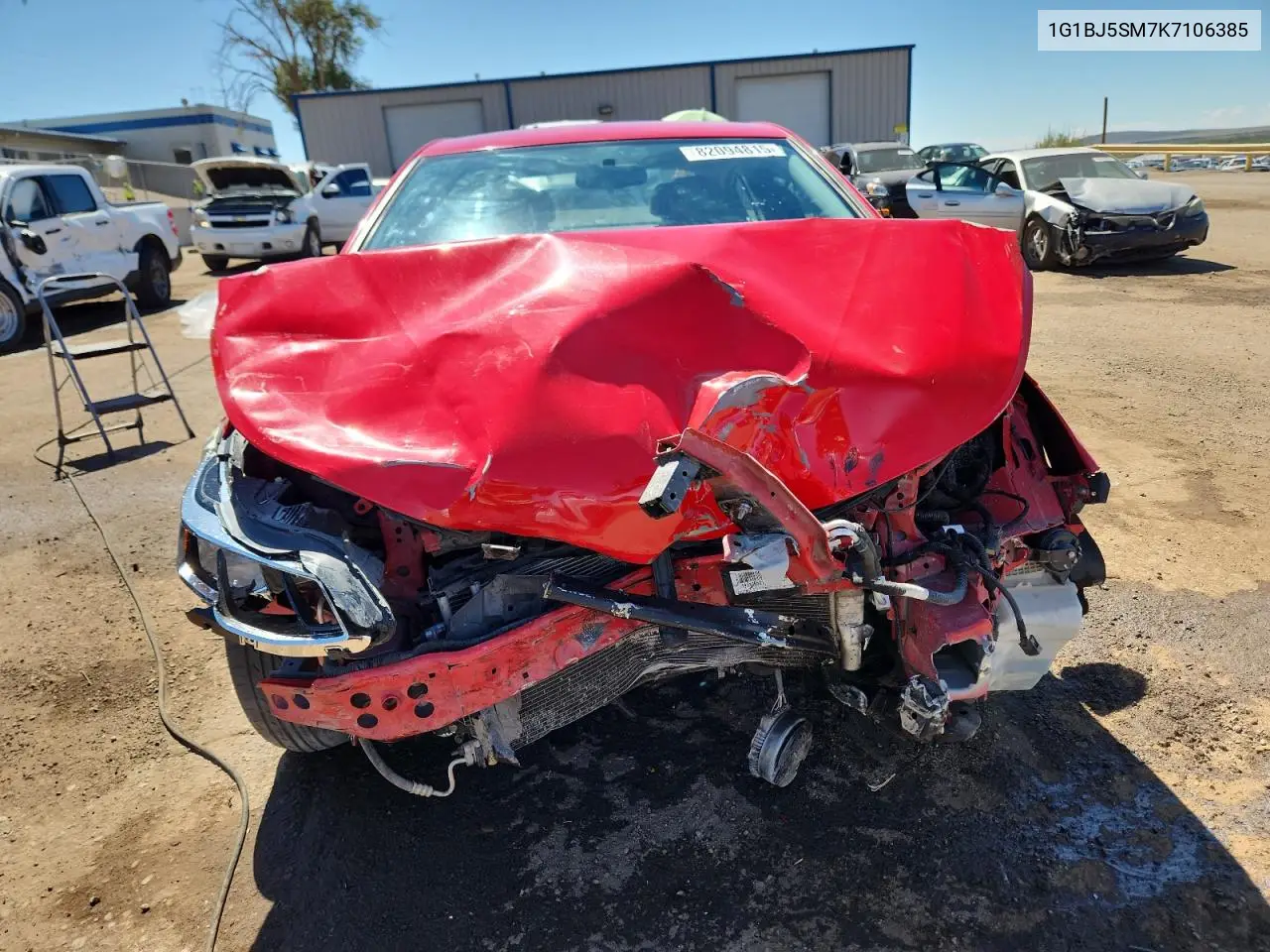 1G1BJ5SM7K7106385 2019 Chevrolet Cruze