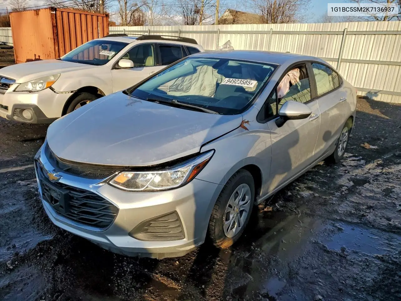 1G1BC5SM2K7136937 2019 Chevrolet Cruze Ls