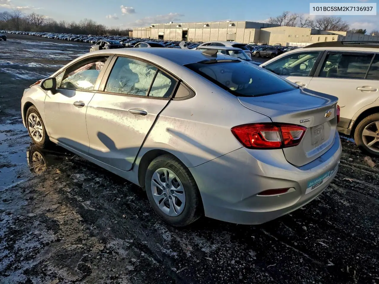 1G1BC5SM2K7136937 2019 Chevrolet Cruze Ls